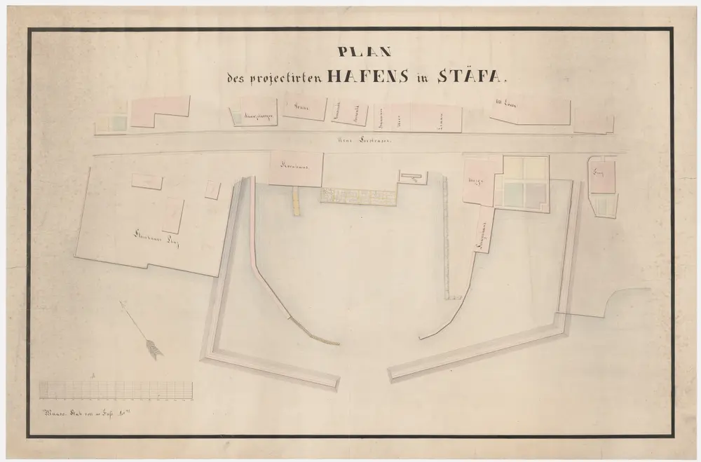 Stäfa: Projektierter Hafen; Grundriss