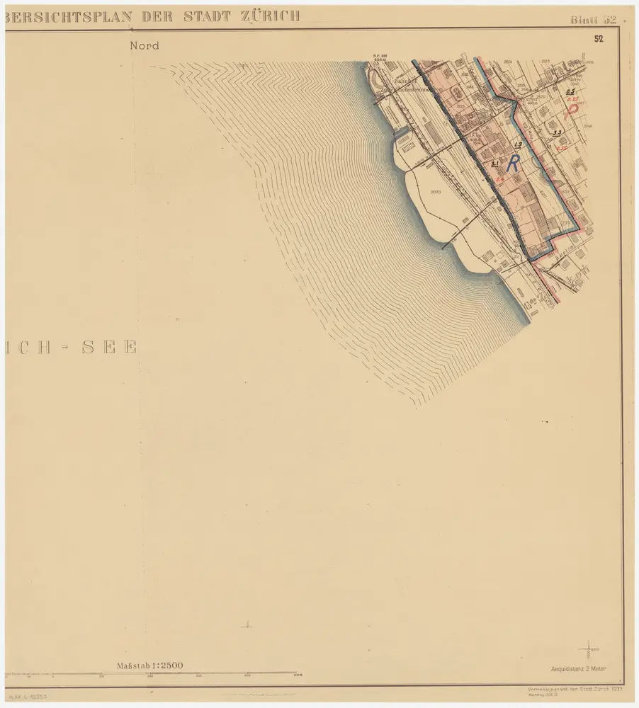 Zürich: Drahtschmidli am Sihlquai; Dispositionspläne: Blatt 3: Dispositionsplan