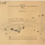 Töss: Unterhalb der Kronenbrücke, Entwässerung des linken Tössufers; Situationsplan (Töss-No. 1 a)