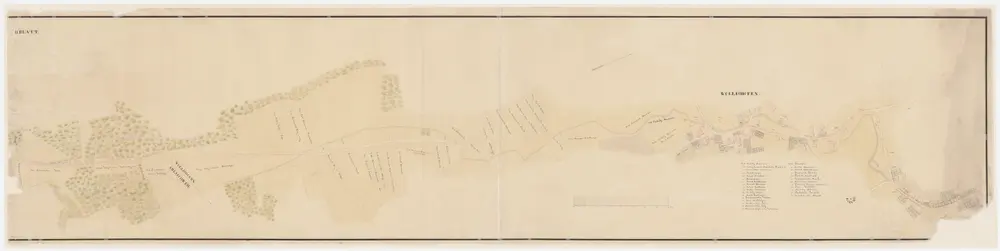 Wollishofen: Projektierte Strasse von der Seestrasse in Wollishofen bis nach der Grenze mit Adliswil; Situationsplan (Blatt II)