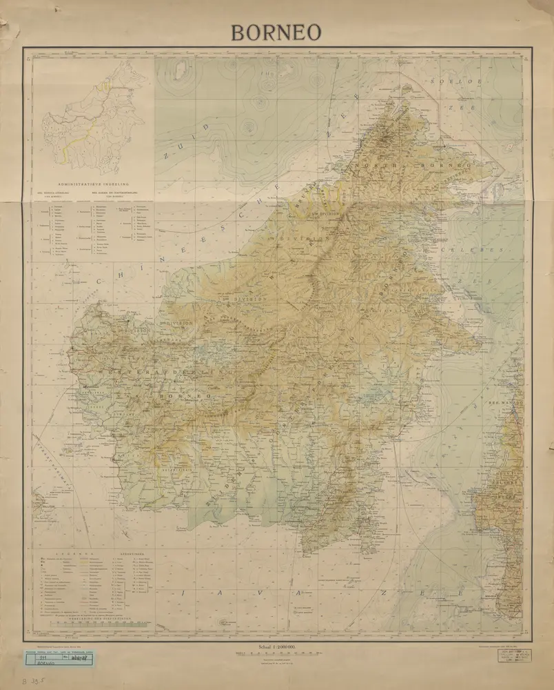 Borneo / Topografische Dienst