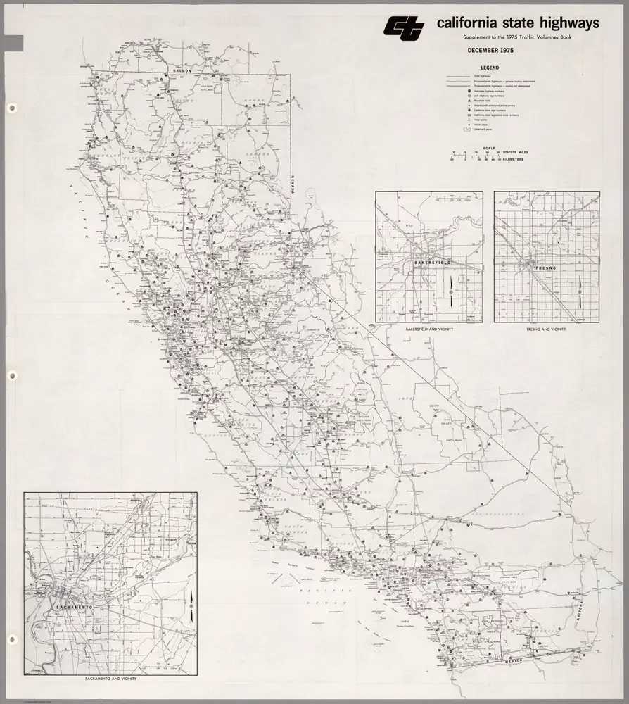 California State Highways, December 1975.