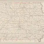 Post Route Map of the State of Iowa Showing Post Offices ... May 1, 1951.