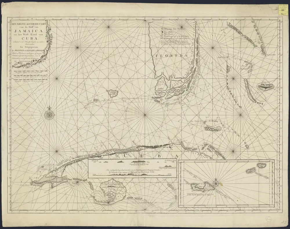 Een nieuwe accurate caart van de Golf van Jamaica en het West Eind van Cuba