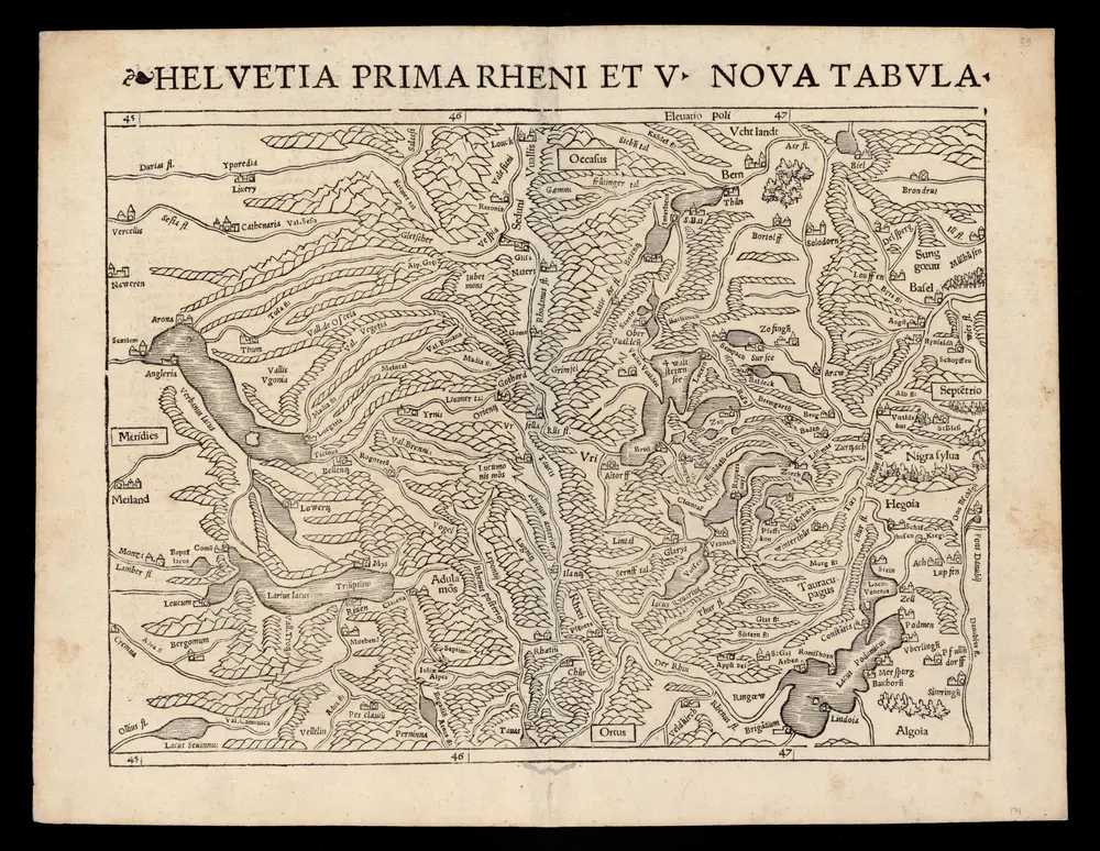 Helvetia prima Rheni et V nova tabvla