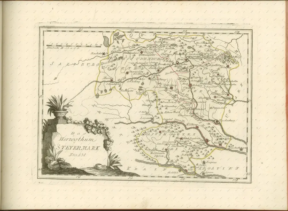 mapa z atlasu "Schauplatz der fünf Theile der Welt :"