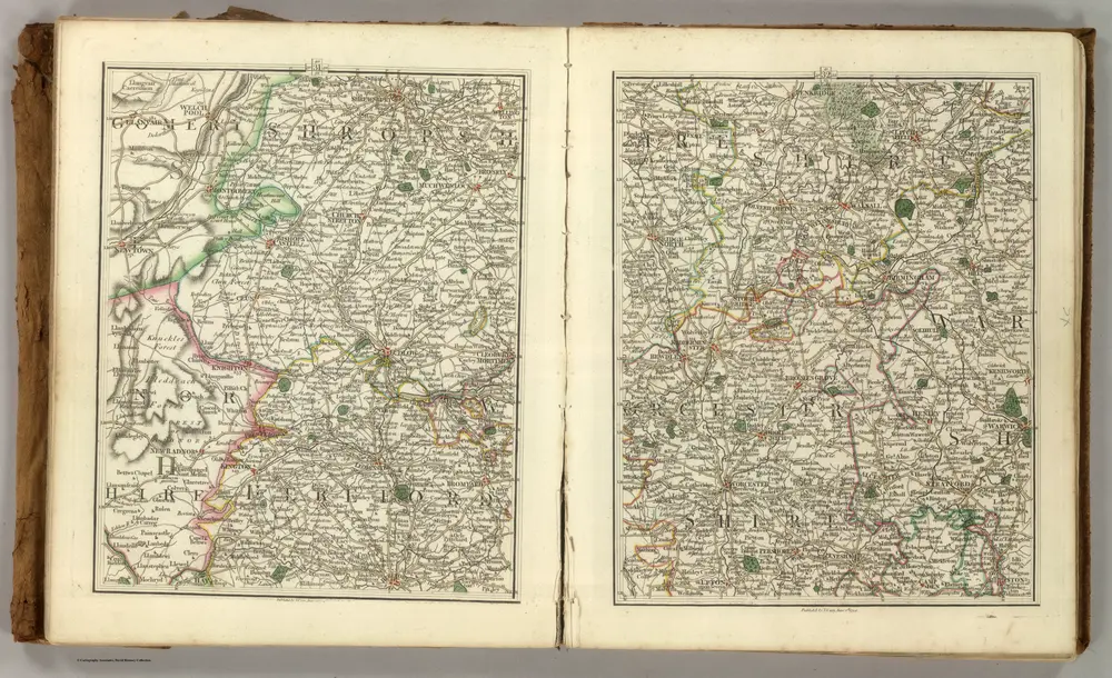 Sheets 31-32.  (Cary's England, Wales, and Scotland).