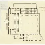 Kantonale Strafanstalt, projektierter Umbau des Klosters Oetenbach: Erdgeschoss; Grundriss