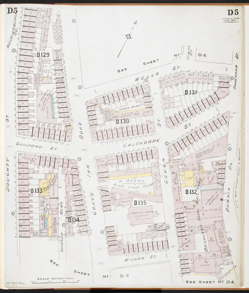 Insurance Plan of London North District Vol. D: sheet 5