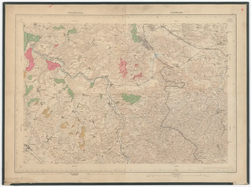 Kanton Zürich: Staats-, Gemeinde- und Genossenschaftswaldungen: Blatt 9: Gegend bei Russikon und Zell sowie zwischen Wila und Hofstetten; Situationsplan