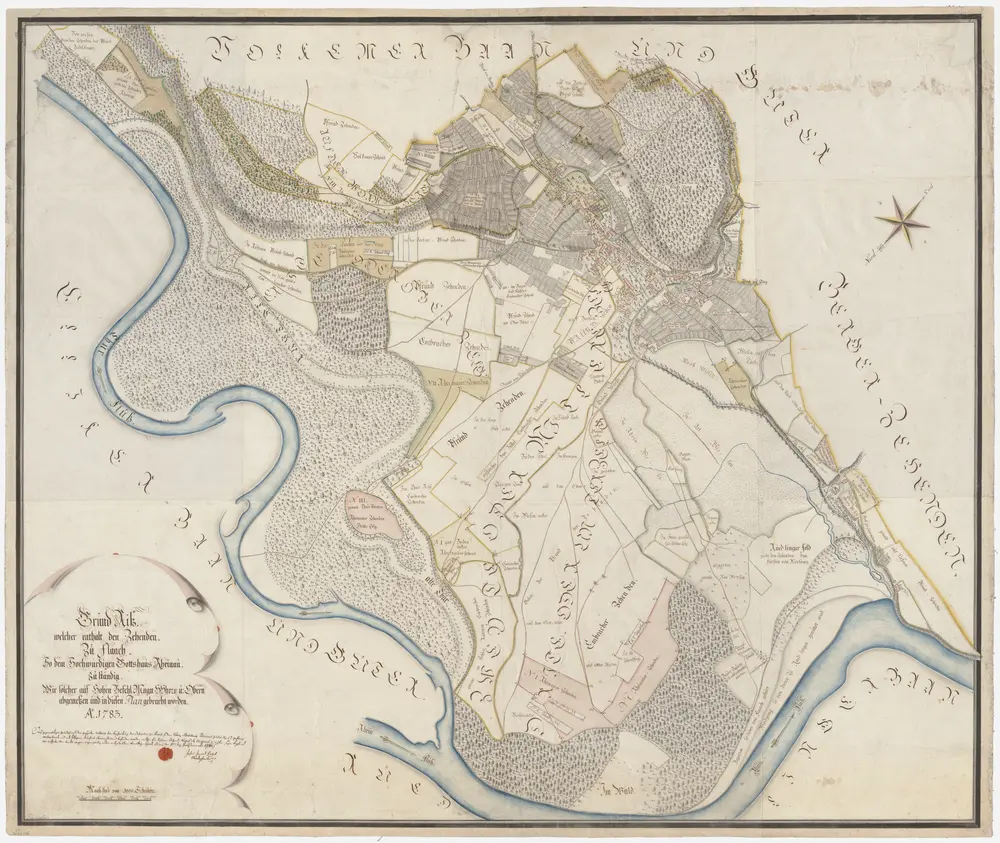 Flaach: Zehntengüter, zehntenpflichtig dem Amt Embrach, der Pfarrpfrund Flaach und dem Kloster Rheinau: Flaach: Zehntengüter, zehntenpflichtig dem Kloster Rheinau; Grundriss