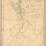 Post route map of the state of Utah