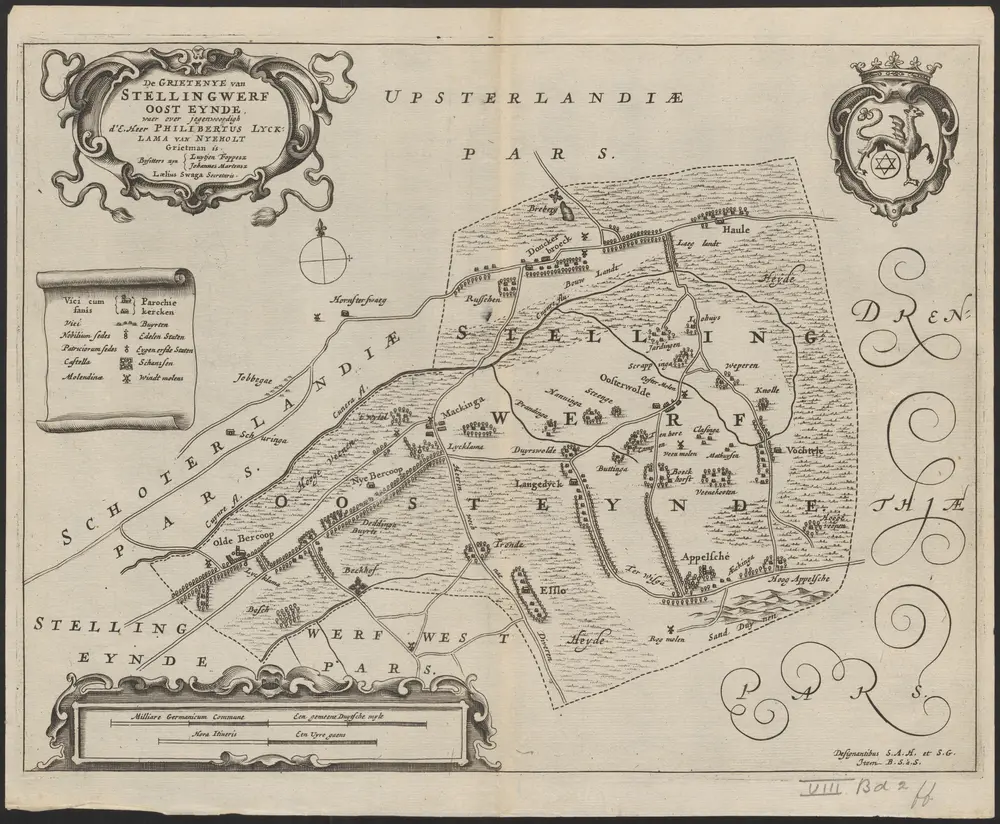 De Grietenye van Stellingwerf Oost Eynde : waer over jegenwoordigh d'E. heer Philibertus Lycklama van Nyeholt grietman is, bysitters zyn Luytjen Foppesz., Johannes Martensz, Laelius Swaga secretaris