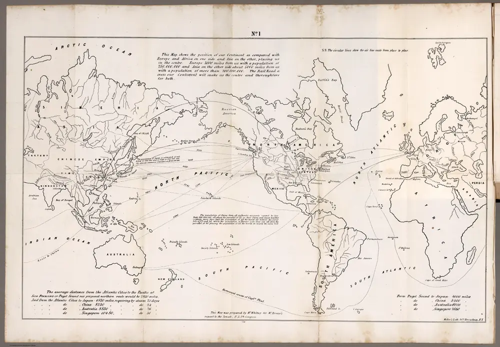 No. 1. World map on a Mercator Projection