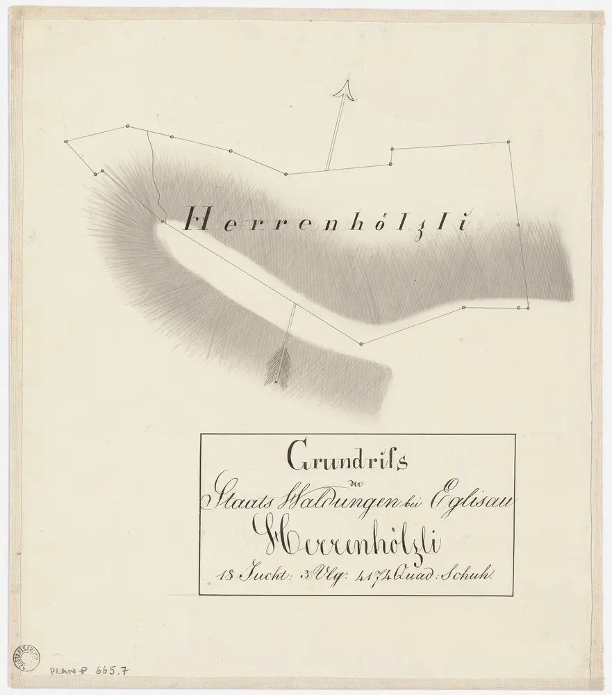 Eglisau: Staatswaldung: Herrenholz (Herrenhölzli); Grundriss