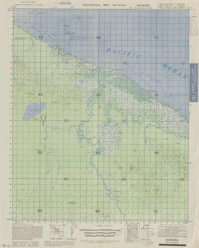 Maremgi / published by Survey Directorate H[ead] Q[uarters] ALFSEA [=American Land Forces South East Asia]