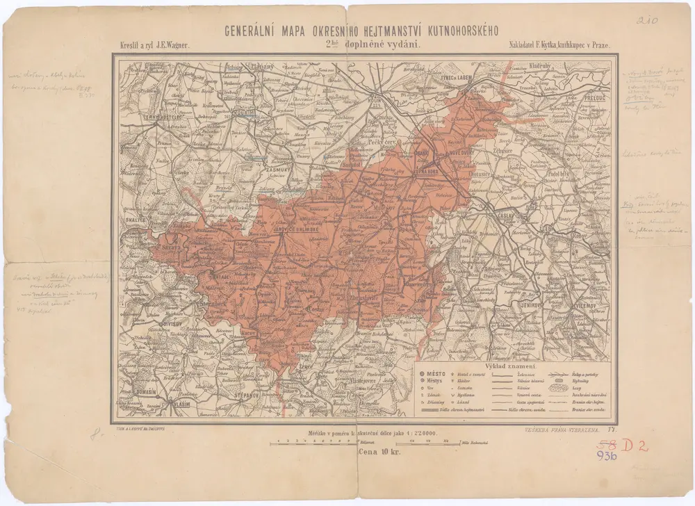 Generální mapa okresního hejtmanství Kutnohorského