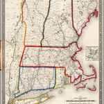 Railroad Map Of New England & Eastern New York