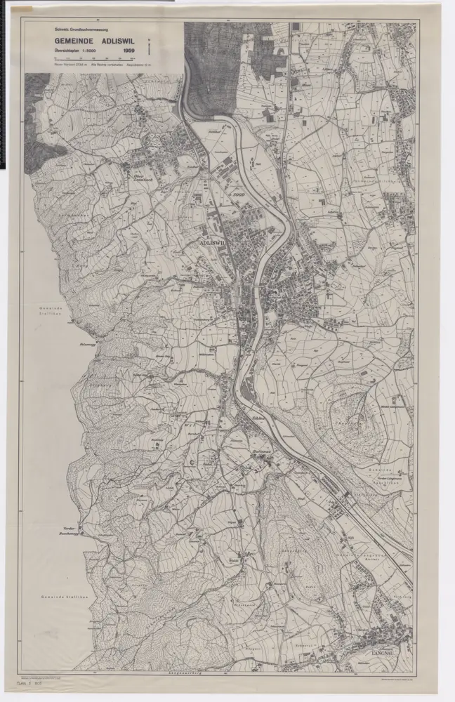 Adliswil: Gemeinde; Übersichtsplan (Schweizerische Grundbuchvermessung)