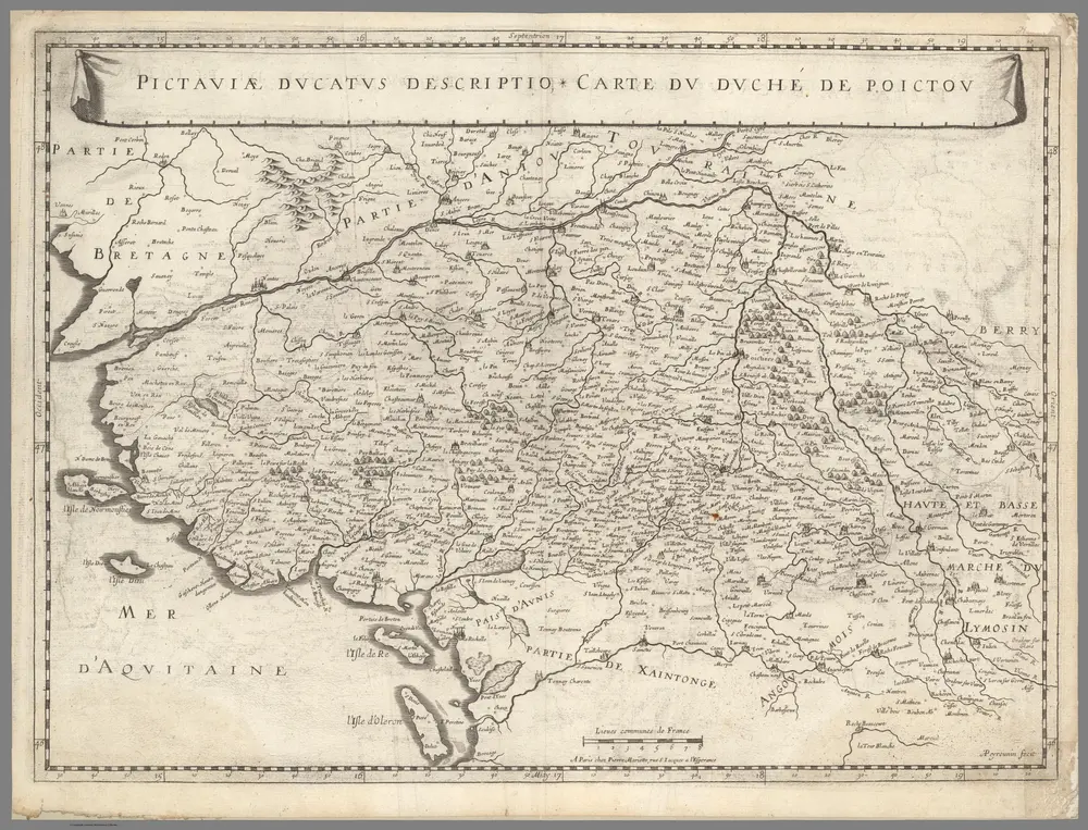 Pictaviae ducatus descriptio. Carte du Duche de Poictou