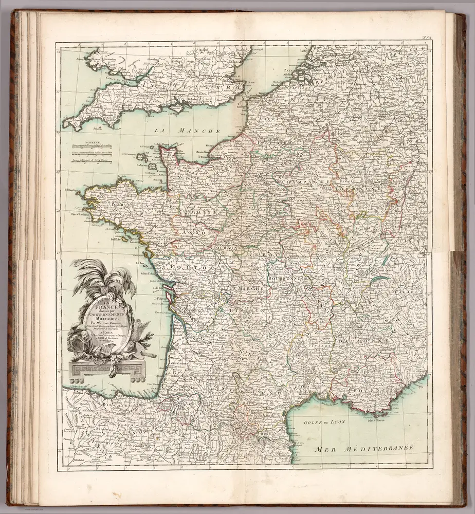 Composite Map: No.s 4-5. La France : divise Par Gouvernements, Militaires