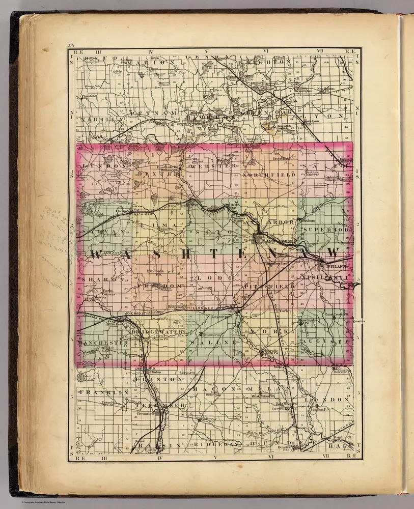 (Map of Washtenaw County, Michigan)