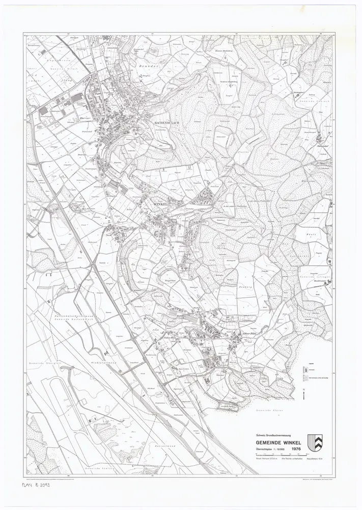 Winkel: Gemeinde; Übersichtsplan (Schweizerische Grundbuchvermessung)
