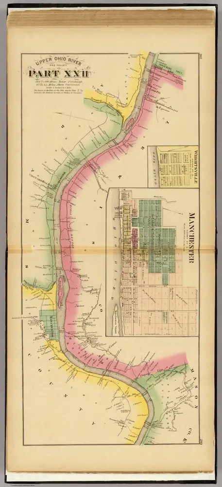 Upper Ohio River and Valley part XXII, 382 to 400 miles below Pittsburgh ...  (with) Manchester, Wrightsville, O.