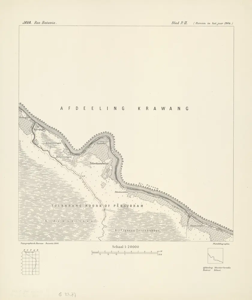 [Teloekambeloe] : herzien in het jaar 1904 / Topographisch Bureau