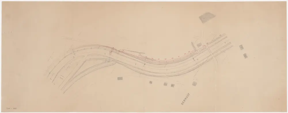 Kyburg, Seen: Töss bei Sennhof, Syphon; Situationsplan (Töss-Gebiet Nr. 53)