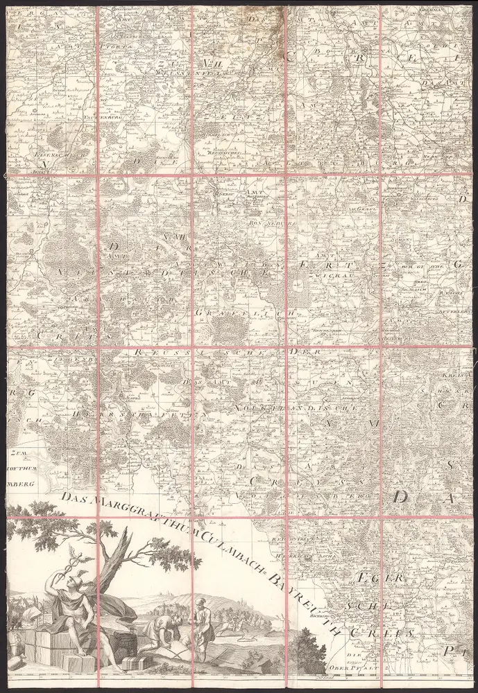 B2 Gantz Neue Und Vollstaendige Geographische General=Charte vom Gantzen Churfürstenthum Sachsen mit allen einverleibten dazu gehörigen marggraffthümern, Fürstenthümern, Grafschafften, Stifftern und Herschafften auch andern fremden angrentzenden Laendern . . . 1763 . .