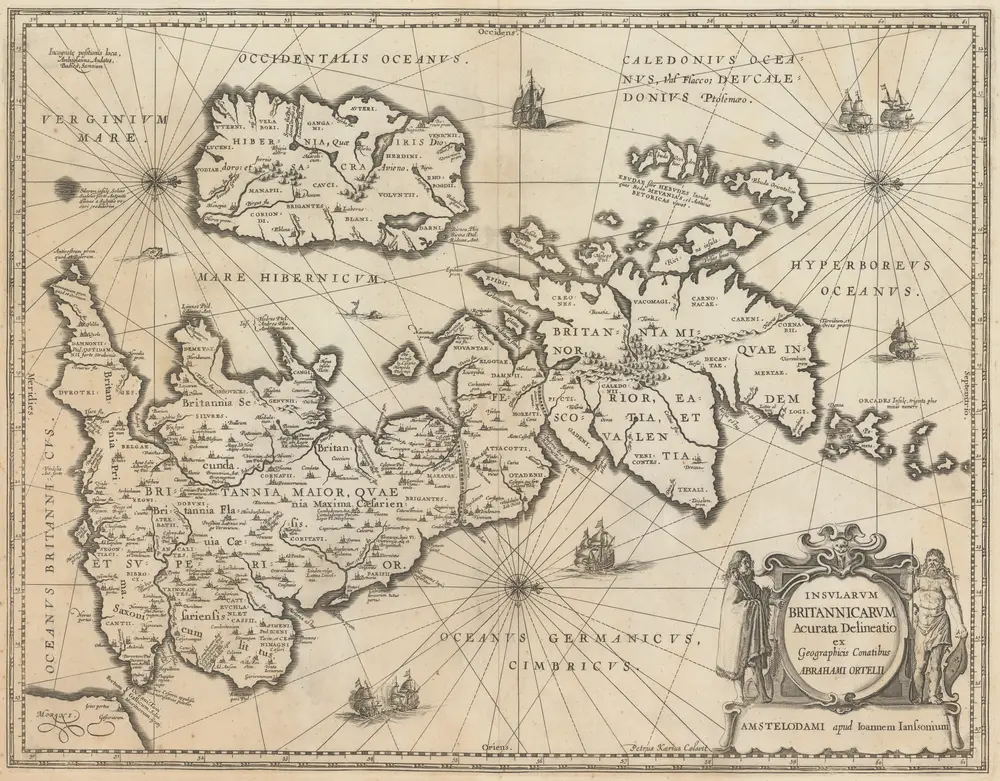 Insularum Britannicarum Acurata Delineatio [...] [Karte], in: [Accuratissima orbis antiqui delineatio, sive, Geographia vetus, sacra & profana], S. 58.