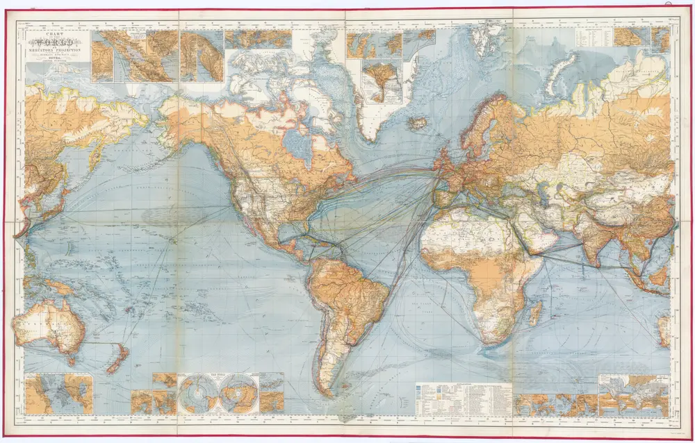 Chart of the world on Mercators projection