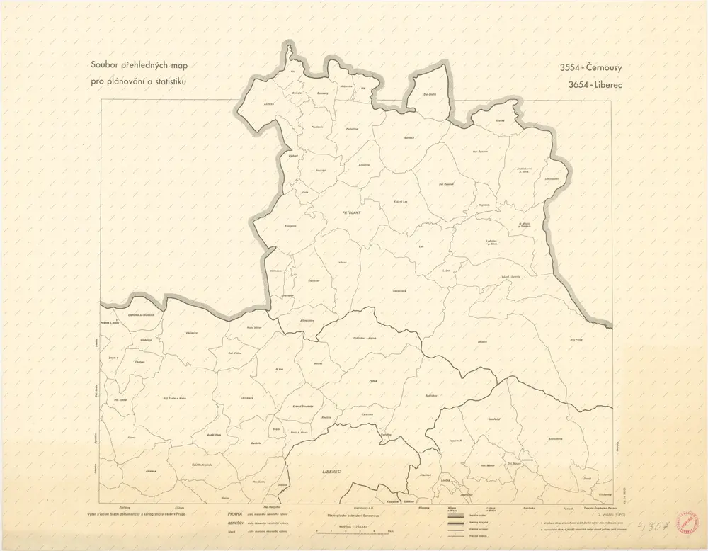 Soubor přehledných map pro plánování a statistiku: 3654 – Liberec