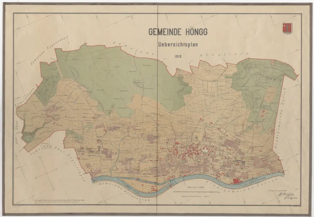 Höngg: Gemeinde; Übersichtsplan