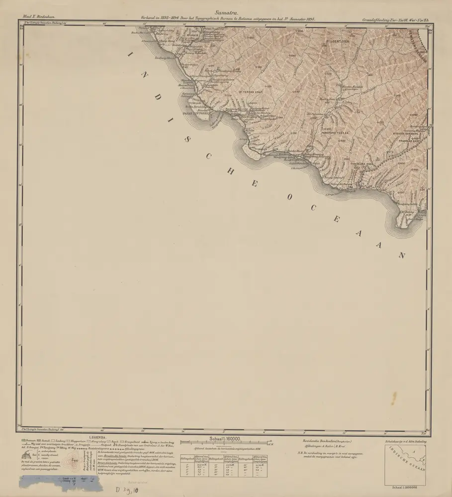 Bintoehan / verkend in 1893-1894 door het Topographisch Bureau en uitgegeven in het 1e semester 1895