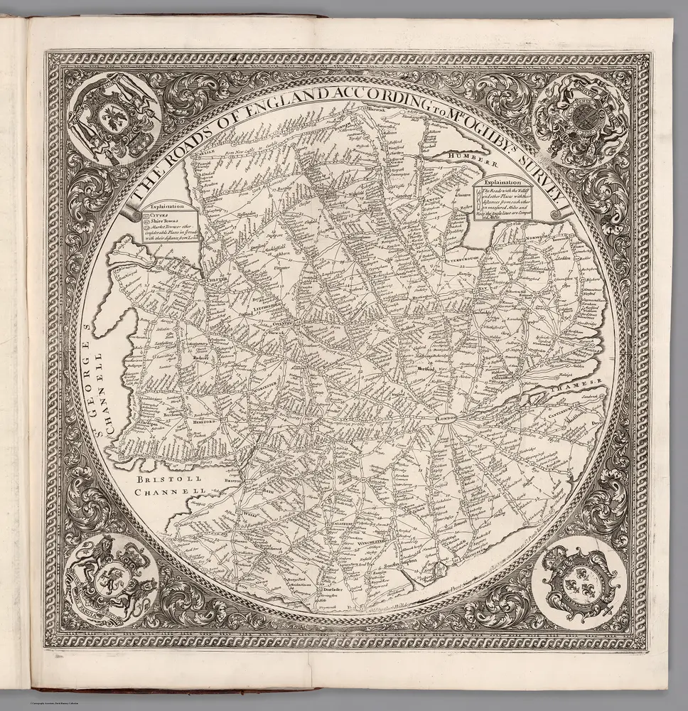 No. 24. A Map of the Roads of England