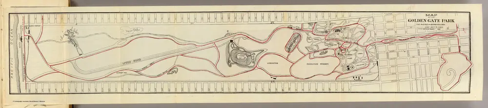 Map of the Golden Gate Park.