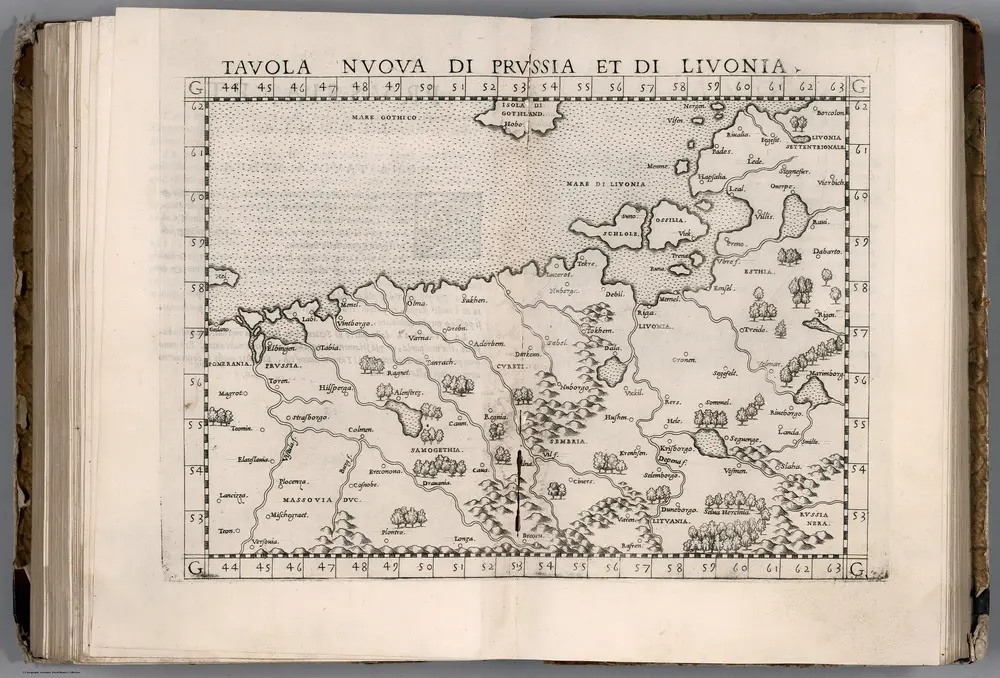 Tavola nvova di Prussia et di Livonia