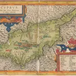Insular. Aliquot Aegaei Maris Antiqua Descrip.[:] Cyprus, Insula laeta choris, blandorum et mater amorum. [Karte], in: Theatrum orbis terrarum, S. 419.
