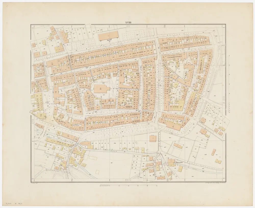 Winterthur: Gemeinde; Grundpläne: Blatt XVIII: Altstadt; Situationsplan