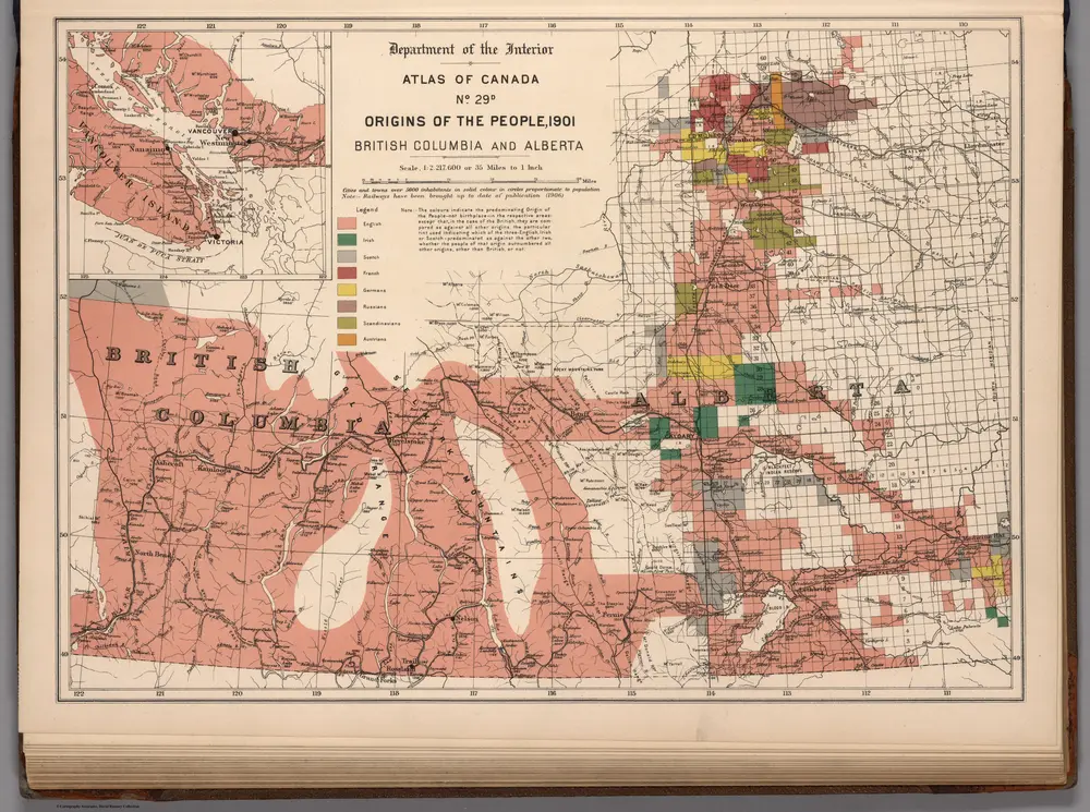 No. 29 D,  Origins of the people, 1901 ; British Columbia and Alberta