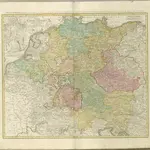 mapa z atlasu "Atlas compendiarius quinquaginta tabularum geographicarum Homannianarum :"