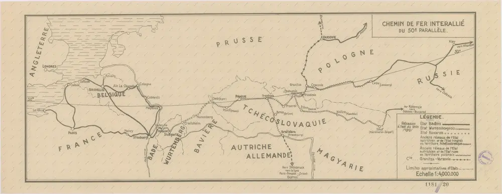 Sbírka map a diagramů použitých na mírových konferencích v Paříži v letech 1919 - 1920