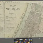 Map of New York City showing portions of Brooklyn, Jersey City, and Westchester Co.