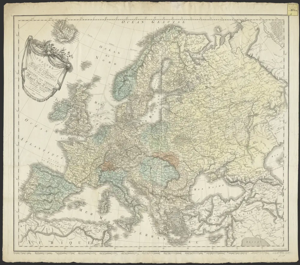 Theatre de la paix ou Carte de l'Europe dans son etat actuel