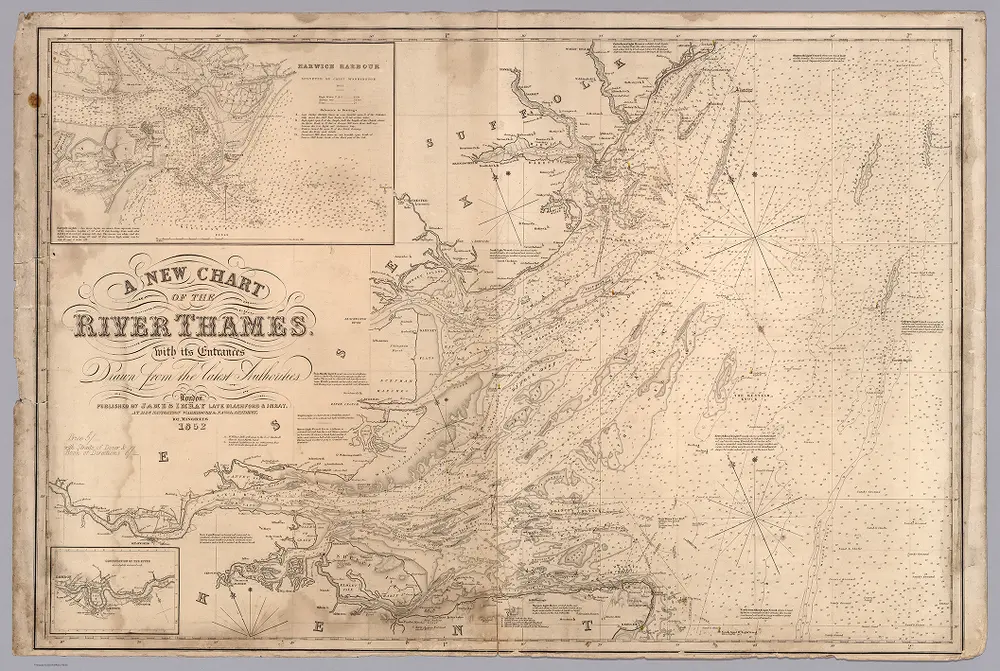 A new chart of the River Thames. With its entrances