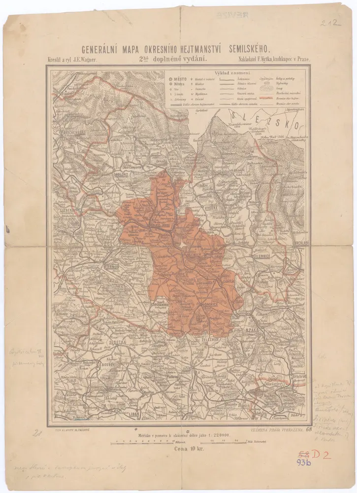 Generální mapa okresního hejtmanství Semilského