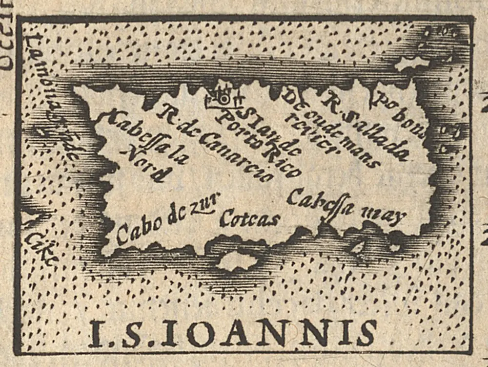 I.S.Ioannis [Karte], in: Atlas Minor, S. 672.