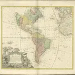 mapa z atlasu "Atlas compendiarius quinquaginta tabularum geographicarum Homannianarum :"